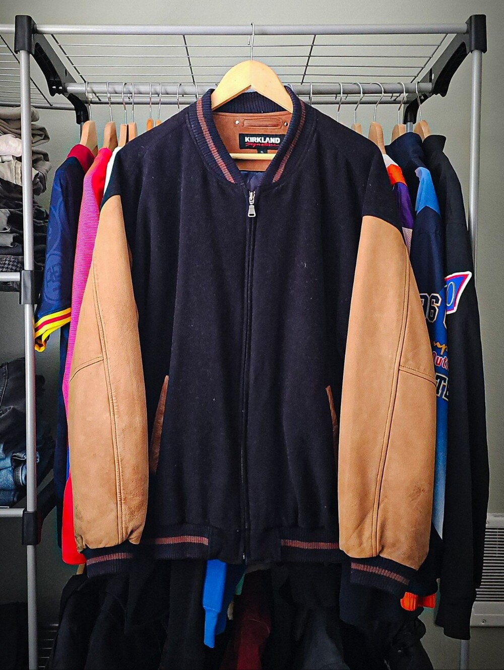 Kirkland Signature Men's Bomber Varsity Jacket Size XL
